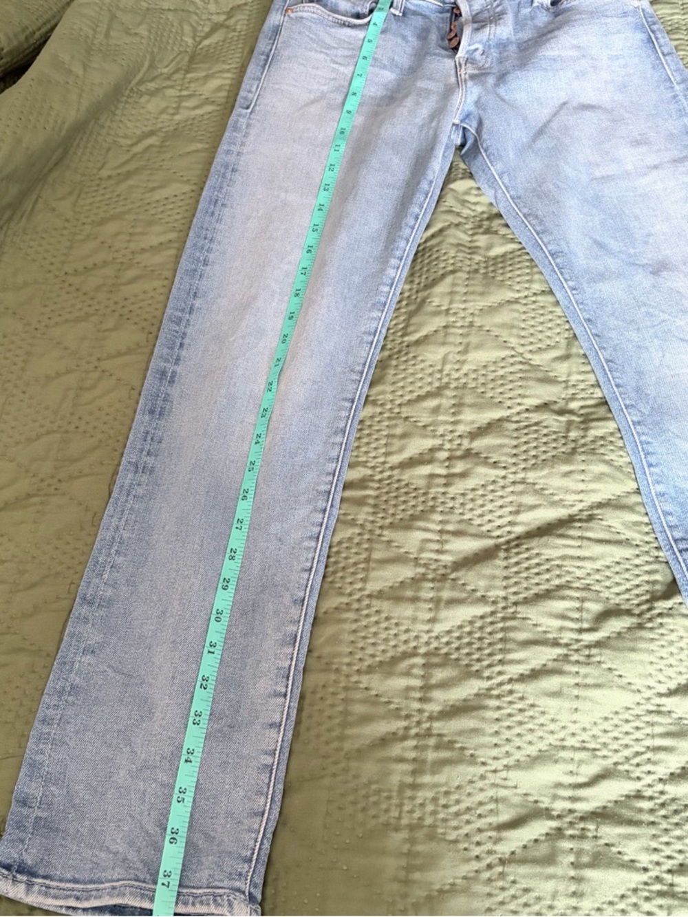 MOTHER The Mid Rise Hiker Hover Jeans in Full Moon Size 26 - Picture 10 of 10